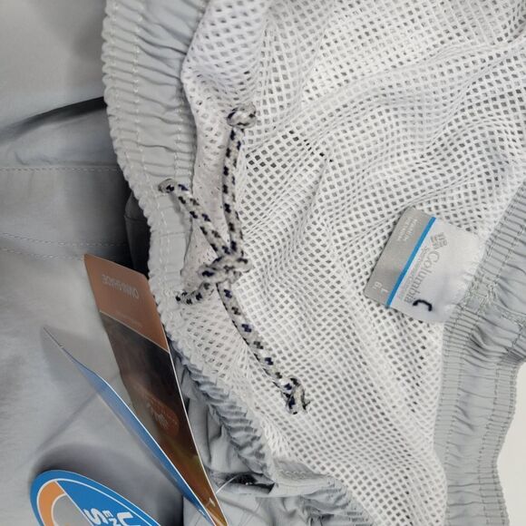 NEW COLUMBIA PFG MEN'S GRAY MESH LINED SWIM OUTDOOR FISHING SHORTS L LARGE NWT - Picture 9 of 12